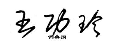 朱錫榮王功玲草書個性簽名怎么寫