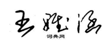 朱錫榮王雅涵草書個性簽名怎么寫