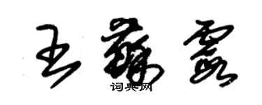 朱錫榮王蘇霞草書個性簽名怎么寫