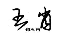 朱錫榮王肖草書個性簽名怎么寫