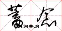 王冬齡蓄念草書怎么寫