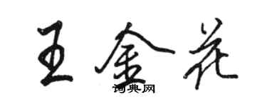 駱恆光王金花行書個性簽名怎么寫