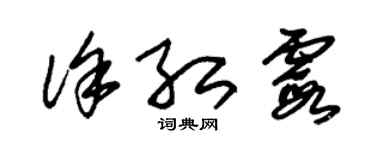 朱錫榮徐紅霞草書個性簽名怎么寫
