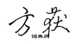 駱恆光方獲行書個性簽名怎么寫