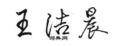 駱恆光王潔晨行書個性簽名怎么寫