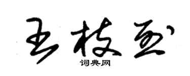 朱錫榮王枝烈草書個性簽名怎么寫