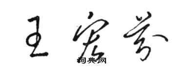 駱恆光王宏芬草書個性簽名怎么寫