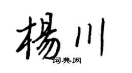 王正良楊川行書個性簽名怎么寫