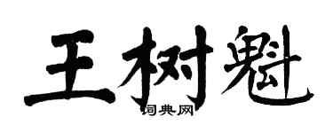 翁闓運王樹魁楷書個性簽名怎么寫