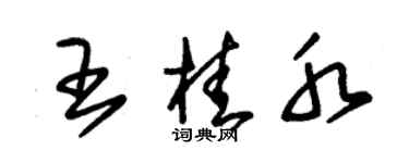 朱錫榮王桂水草書個性簽名怎么寫