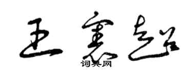 曾慶福王憲超草書個性簽名怎么寫