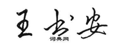 駱恆光王書安行書個性簽名怎么寫
