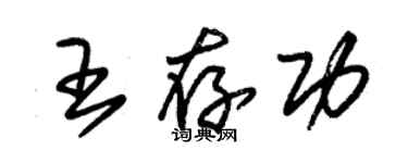 朱錫榮王存功草書個性簽名怎么寫