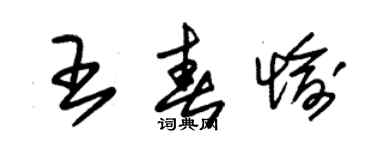 朱錫榮王春愉草書個性簽名怎么寫