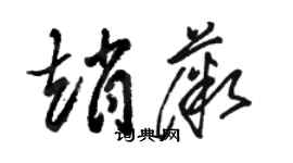 駱恆光趙薇草書個性簽名怎么寫