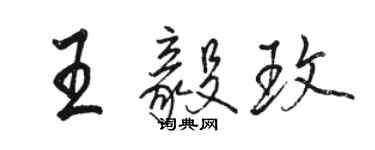 駱恆光王毅玫行書個性簽名怎么寫