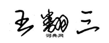 朱錫榮王翻三草書個性簽名怎么寫