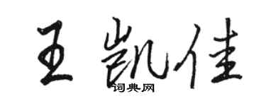 駱恆光王凱佳行書個性簽名怎么寫