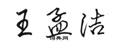 駱恆光王孟潔行書個性簽名怎么寫