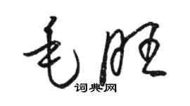 駱恆光毛旺草書個性簽名怎么寫