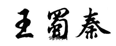 胡問遂王蜀秦行書個性簽名怎么寫