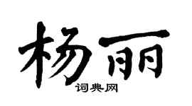 翁闓運楊麗楷書個性簽名怎么寫