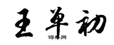 胡問遂王單初行書個性簽名怎么寫