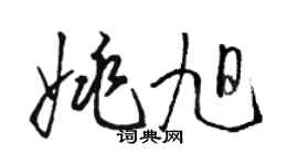駱恆光姚旭草書個性簽名怎么寫