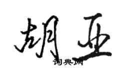 駱恆光胡亞行書個性簽名怎么寫