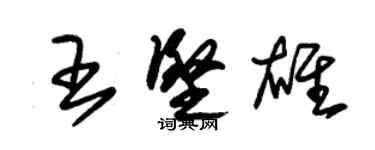 朱錫榮王堅雄草書個性簽名怎么寫