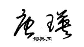 朱錫榮唐瑛草書個性簽名怎么寫