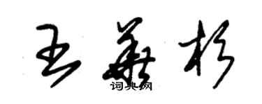 朱錫榮王華杉草書個性簽名怎么寫