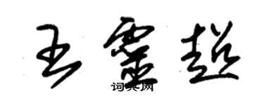 朱錫榮王靈超草書個性簽名怎么寫