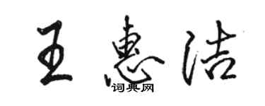 駱恆光王惠潔行書個性簽名怎么寫