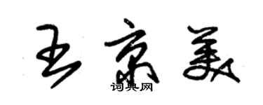 朱錫榮王京美草書個性簽名怎么寫