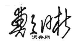 駱恆光鄭晰草書個性簽名怎么寫