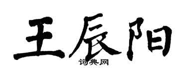 翁闓運王辰陽楷書個性簽名怎么寫