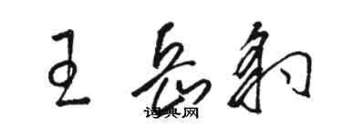 駱恆光王岳豹草書個性簽名怎么寫