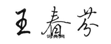 駱恆光王春芬行書個性簽名怎么寫