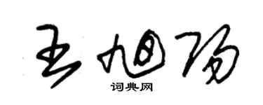 朱錫榮王旭陽草書個性簽名怎么寫