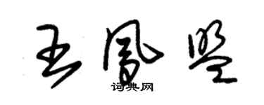 朱錫榮王鳳盟草書個性簽名怎么寫