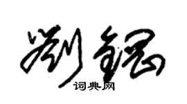 朱錫榮劉鋼草書個性簽名怎么寫